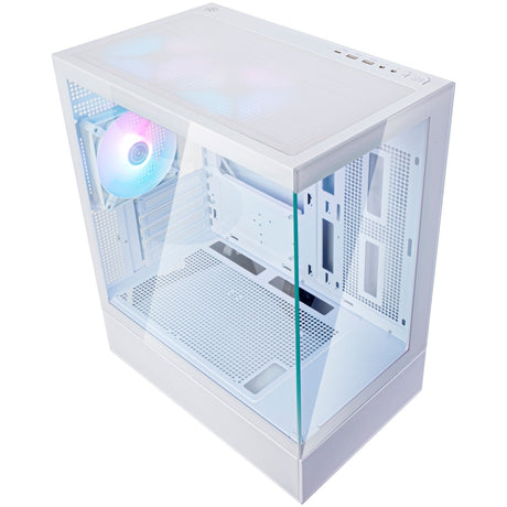 Obudowa mini tower Silverstone lucid 04 (biała | 2x USB-A | 1x USB-C | RGB | szkło hartowane)