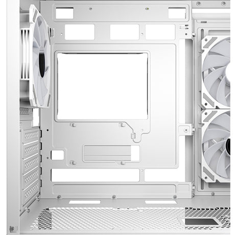 Obudowa mini tower Sharkoon mk6 rgb (biała | 2x usb-a | 1x usb-c | rgb | szkło hartowane)