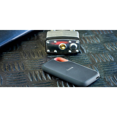 Zewnętrzny dysk SSD Sandisk Extreme Portable v2, 2 TB (czarny pomarańczowy, SDSSDE61-2t00-G25, USB-C)