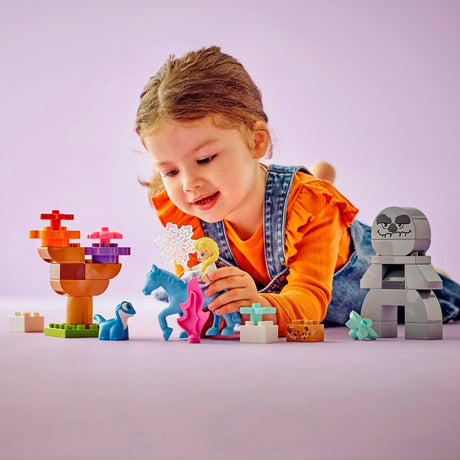 Lego Deplo 10418 Elsa i Bruni w Zarkławionym Forestu