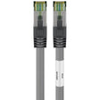 Kabel sieciowy Goobay kat. 8.1 s ftp (szary, 0,25 m)
