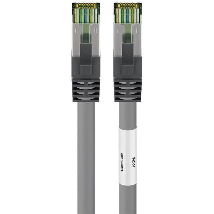 Kabel sieciowy Goobay kat. 8.1 s ftp (szary, 0,25 m)
