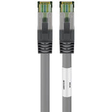 Kabel sieciowy Goobay kat. 8.1 s ftp (szary, 0,25 m)