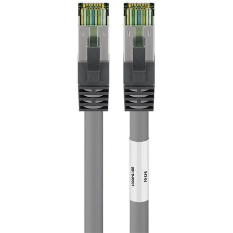 Kabel sieciowy Goobay kat. 8.1 s ftp (szary, 0,25 m)