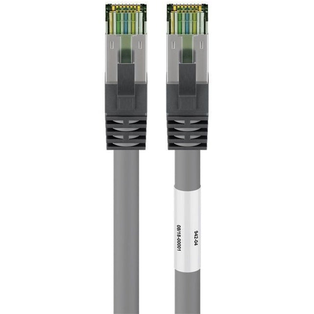 Kabel sieciowy Goobay kat. 8.1 s ftp (szary, 0,25 m)