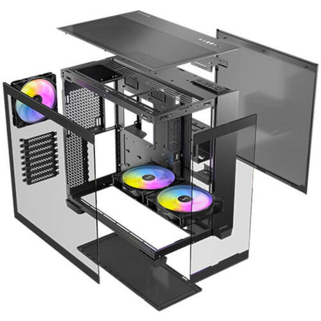 Obudowa midi tower Antec c8 argb (czarna | 2x USB-A | 1x USB-C | szkło hartowane)