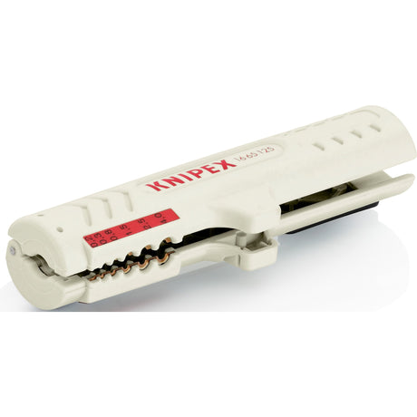 Narzędzie do ściągania izolacji Knipex 16 65 125 sb nadaje się do: kabla Cat5 4,5 do 10 mm 0,2 do 4,0 mm²