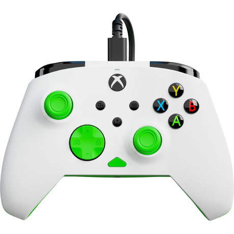 Turtle beach rematch core bedrade controller (wit groen, xbox serie x|s, xbox one, pc)