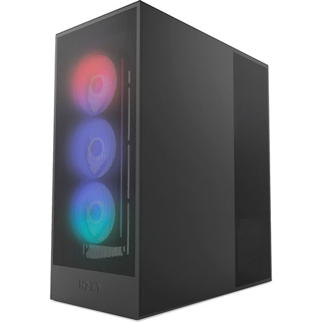 Nzxt h7 flow rgb (2024) obudowa midi tower (czarna | 2x usb-a | 1x usb-c | rgb | szkło hartowane)