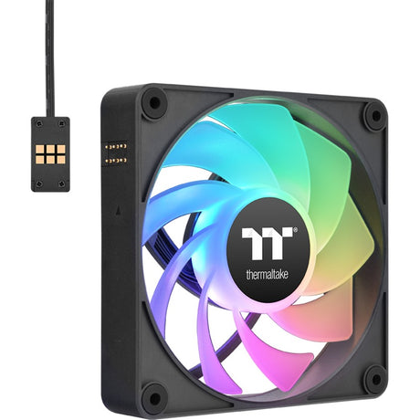 Wentylator chłodzący do komputera PC Thermaltake CT120 EX Reverse ARGB Sync (zestaw 3 wentylatorów) Wentylatory do obudowy (czarny, 3 sztuki, 120 x 120 x 25 mm, PWM)