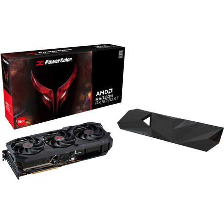 Karta graficzna Powercolor Radeon RX 9070 XT Red Devil 16 GB OC Backplate Special Edition (czarna, RDNA4, GDDR6, 3x Display Port, 1x HDMI)