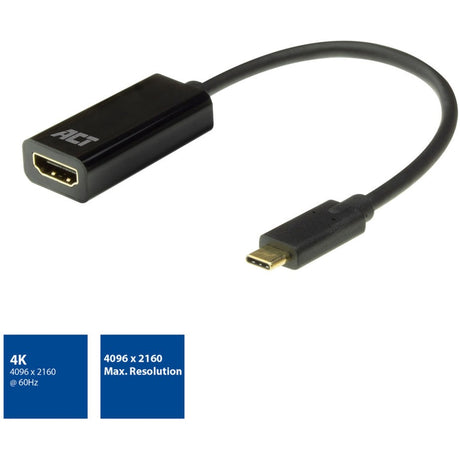Łączność Act Adapter żeński USB-C na HDMI (czarny)