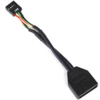 Silverstone g11303050-rt, adapter USB 2.0 (wewnętrzny) 9-pinowy > USB 3.0 (wewnętrzny) 19-pinowy (czarny)