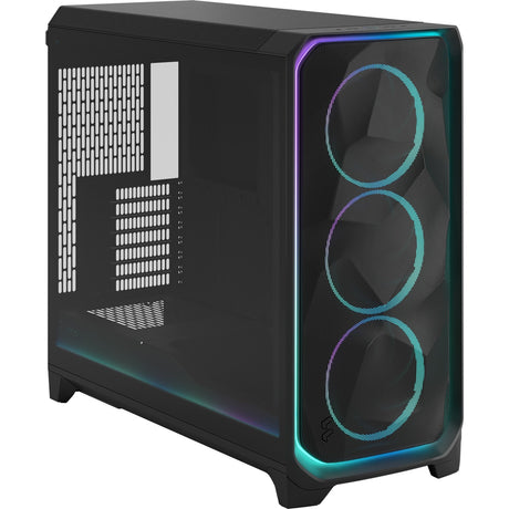 Fractal design meshify 3 xl ambient pro rgb obudowa typu big tower (czarna | 2x usb-a | 1x usb-c | rgb | szkło hartowane)