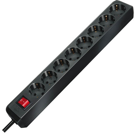 Gniazdo Brennerstuhl eco-line z wyłącznikiem 8-kierunkowe czarne 3m h05vv-f 3g1,5 - 1159300018