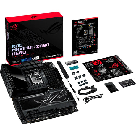 Płyta główna Asus Rrog Maximus Z890 Hero Socket 1851 (czarna, RAID, 2,5 GB-LAN, 5 GB-LAN, Wi-Fi 7, BT, dźwięk, ATX)