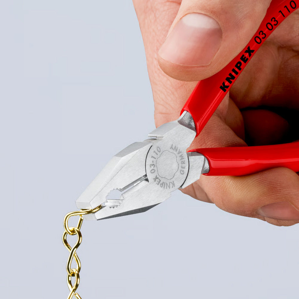Kombinerki Knipex mini Szczypce uniwersalne (czerwone)