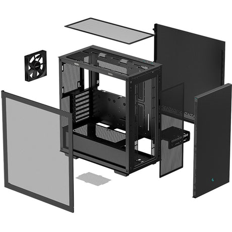 Obudowa midi tower Deepcool ch510 (czarna | 2x USB-A | szkło hartowane)
