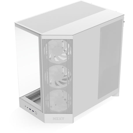 Obudowa midi tower Nzxt h9 flow rgb (biała (matowa) | 2x usb-a | 1x usb-c | rgb | szkło hartowane)
