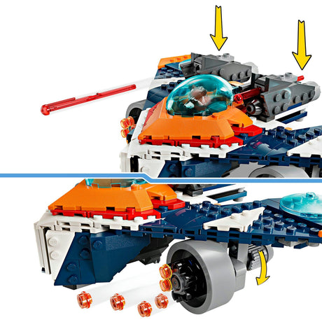 Lego Marvel - zabawki konstrukcyjne rakiety Warbird kontra Ronan (76278)