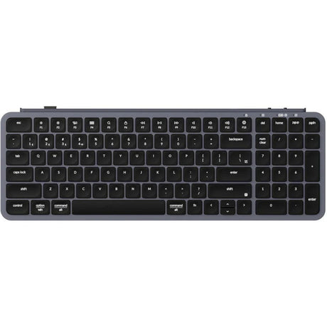 Klawiatura Keychron b2 pro-k1 (szara, układ amerykański (qwerty), przełączniki nożycowe, 96%, nasadki klawiszy abs, 2,4 GHz | bluetooth | usb)