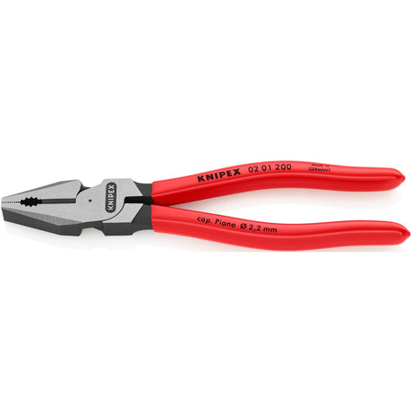 Szczypce uniwersalne Knipex Power 200 mm Szczypce uniwersalne (czerwone)