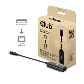 Adapter Club 3D USB-A na RJ45 Ethernet 5 Gb/s (czarny)