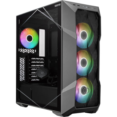 Obudowa Cooler Master TD500 Max Midi Tower (brąz | 2x USB-A | 1x USB-C | RGB | Szkło hartowane)