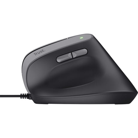 Przewodowa mysz ergonomiczna Trust Bayo II (czarna, 800 dpi - 2400 dpi)