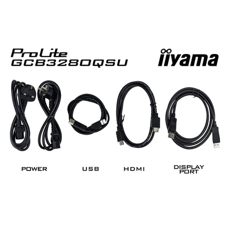 Iiyama G-Master Red Eagle GCB3280QSU-B2 31,5 zakrzywiony monitor do gier (czarny, 2x HDMI, Display Port, 2x USB-A, USB-B, 180 Hz)