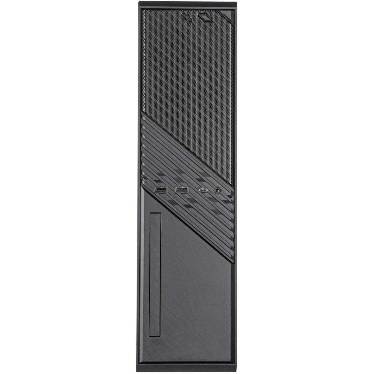 Obudowa mini tower Silverstone milo 12 (czarna | 2x USB-A | 1x USB-C)