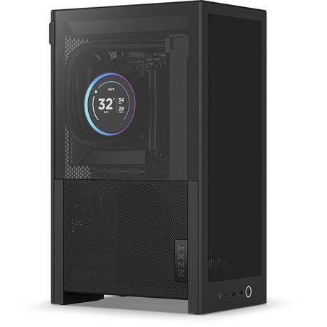 Obudowa Nzxt h2 flow mini tower (czarna | 2x USB-A | 1x USB-C | szkło hartowane)