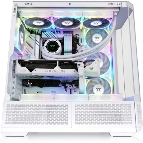 Obudowa Midi Tower Thermaltake View 370 tg argb Snow (biała | 2x USB-A | 1x USB-C | RGB | szkło hartowane)