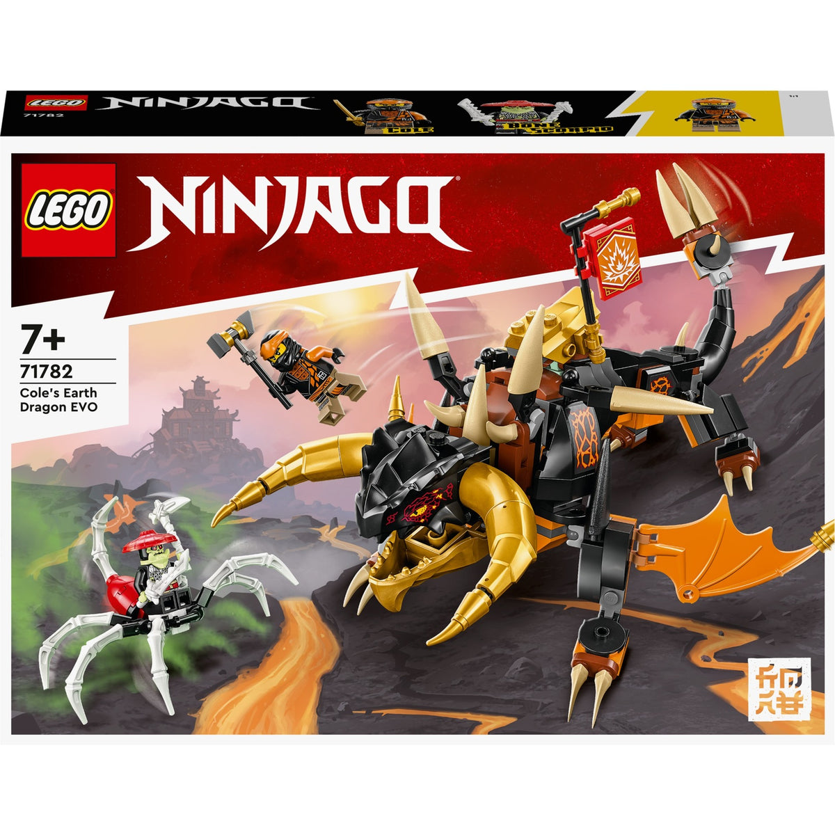Lego Ninjago — Zabawka konstrukcyjna EVO Smoka Ziemi Cole’a (71782)