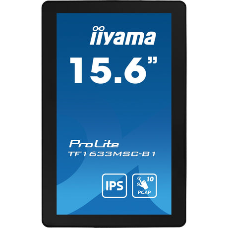 Monitor Iiyama prolite tf1633msc-b1 15.6 z ekranem dotykowym (czarny, HDMI, Display Port, 2x USB-A)
