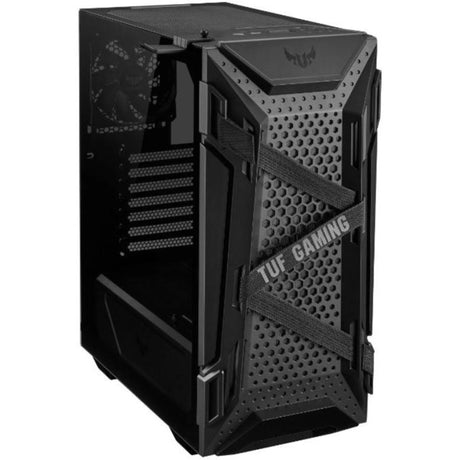 Obudowa midi tower Asus tuf gaming gt301 (czarna | 2x usb-a | rgb | szkło hartowane)
