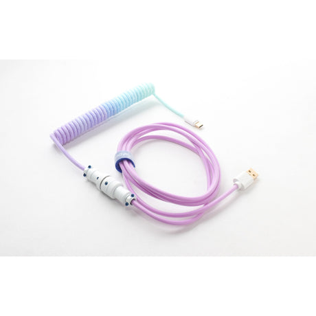 Kabel zwinięty Ducky v2 - kabel lazurowy