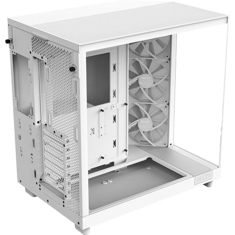 Obudowa midi tower Nzxt h6 flow (biała | 2x USB-A | 1x USB-C | szkło hartowane)