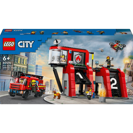 Lego City Remiza strażacka i wóz strażacki - 60414