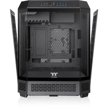 Thermaltake the tower 600 obudowa midi tower (czarna | 4x USB-A | 1x USB-C | szkło hartowane)
