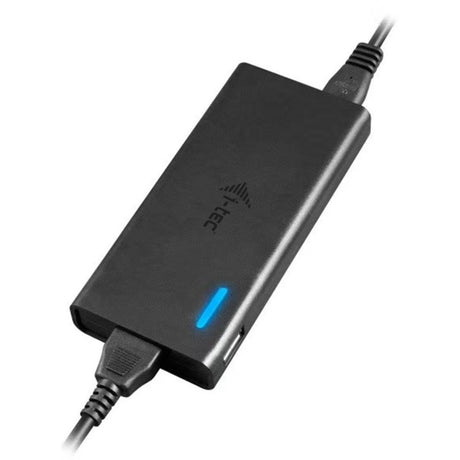 Stacja dokująca I-tec USB-C HDMI DP z zasilaniem 65W + uniwersalna ładowarka 77 W (czarna)