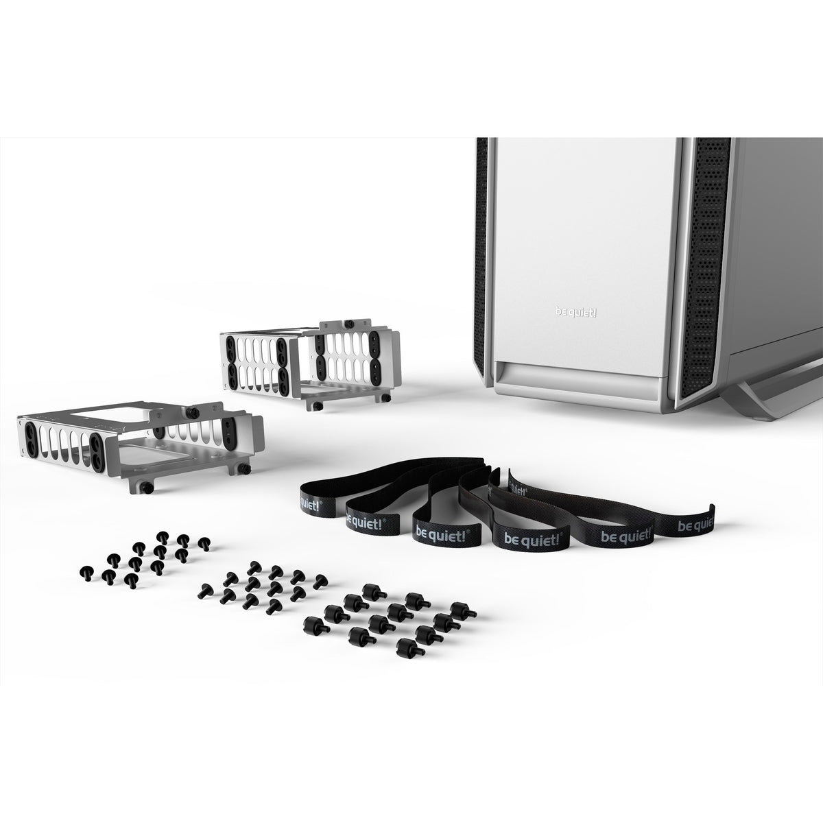 Bądź cicho! Obudowa midi tower Silent Base 802 (biała | 2x USB-A | 1x USB-C)