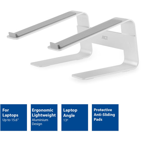 Act Connectivity stojak na laptopa aluminium (aluminium)