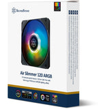 Wentylator Silverstone Air Slimmer 120 argb (czarny, 120 x 120 x 15 mm, pwm)