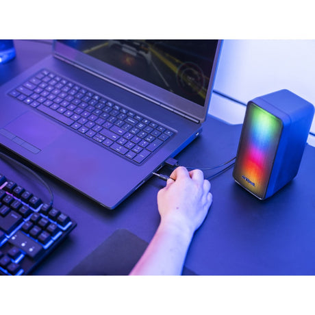 Trust GXT 611 Wezz Illuminated 2.0 Zestaw głośników RGB Głośnik do komputera (czarny, diody LED RGB)
