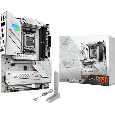 Płyta główna Asus ROG Strix B850-A Gaming Wi-Fi Socket AM5 (biała, 2,5 GB-LAN, Wi-Fi 7, BT, dźwięk, ATX)
