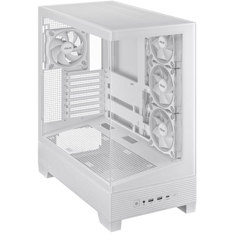 Obudowa midi tower Asus a31 plus (biała | 2x USB-A | 2x USB-C | szkło hartowane)