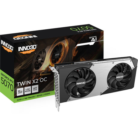 Karta graficzna Inno3d geforce rtx 5070 twin x2 OC (czarna, dlss 4, 3x display port, 1x hdmi 2.1)