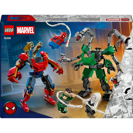 Lego Marvel Mecha Duel: Spider-Man kontra superbohaterowie Doktorów - zestaw do budowania dla dzieci - 76338