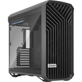 Fractal design torrent grey tg jasna odcień obudowy midi tower (szary | 2x USB-A | 1x USB-C | szkło hartowane)